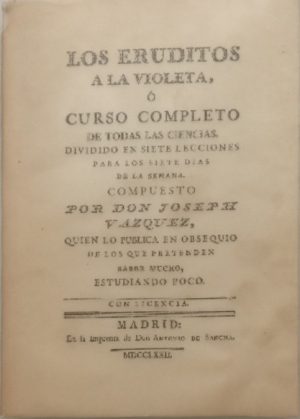 Los eruditos a la violeta.