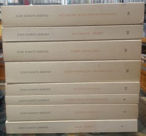 Obras de Juan Ramón Jiménez. Números 2, 3, 9, 23, ,29, 30, 39, 41.