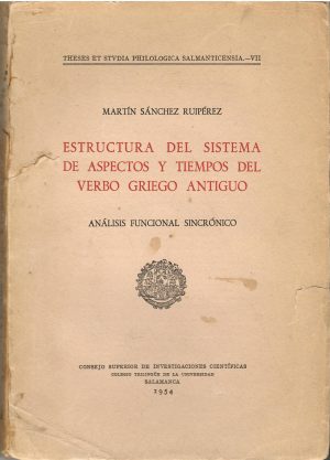 Estructura del sistema de aspectos y tiempos del verbo griego antiguo.
