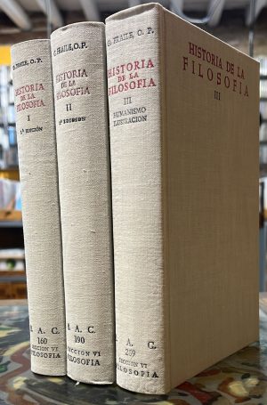 Historia de la filosofia I, II y III.