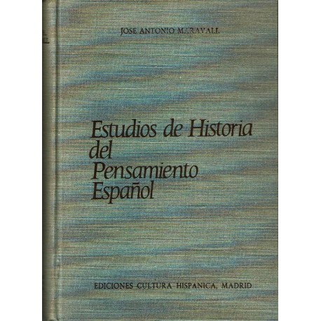 Estudios de historia del pensamiento español.