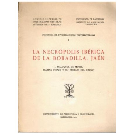 La necrópolis ibérica de La Bobadilla, Jaén.