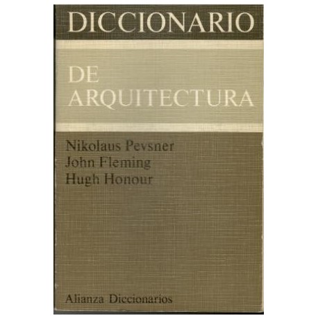 Diccionario de arquitectura.