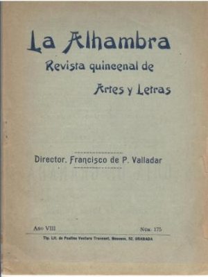 La Alhambra. Revista quincenal del Artes y Letras.