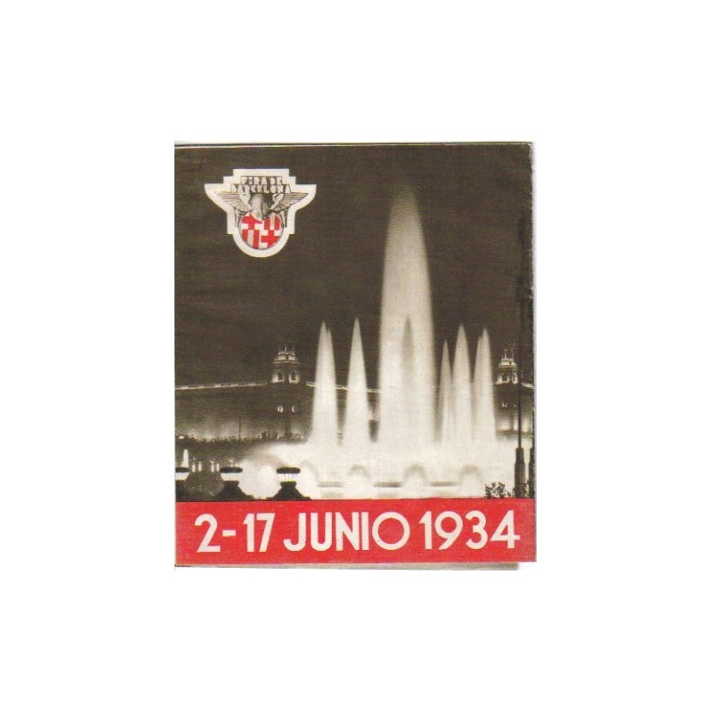 Folleto informativo de la feria de muestras de Barcelona de 1934.