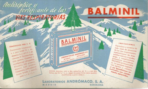 Publicidad farmacéutica "Balminil"