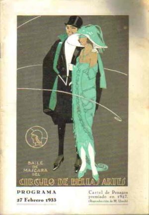 Baile de máscara del Círculo de Bellas Artes. Programa 27 de febrero 1933.