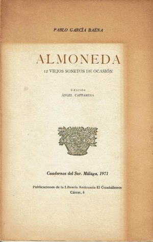 Almoneda (12 viejos sonetos de ocasión).