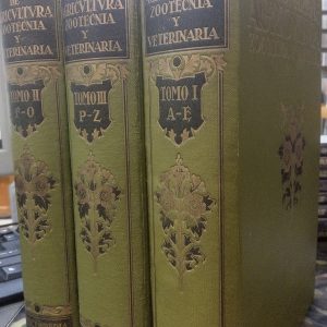 Diccionario de agricultura, zootecnia y veterinaria. 3 vols.