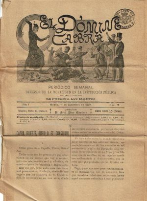 El Dómine Cabra. Períodico semanal. Defensor de la Moralidad en la Instrucción Pública. Núm. 7.