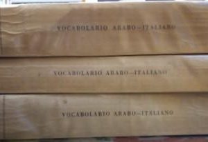 Vocabulario arabo - italiano. 3 vols.