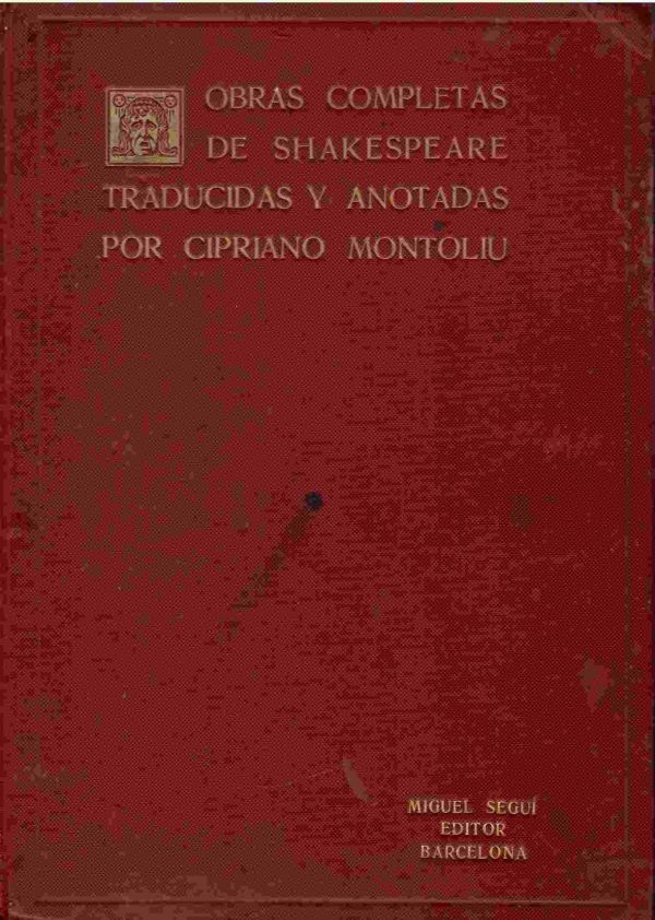 Obras completas de Shakespeare. Tomo I. Tragedias (Macbeth y Hamlet).
