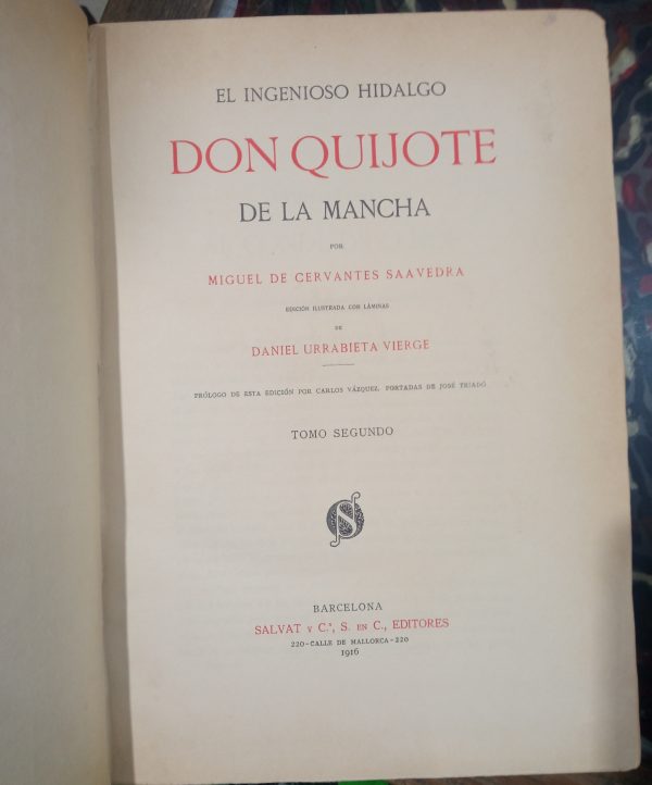 El ingenioso hidalgo Don Quijote de la Mancha. 2 vols.