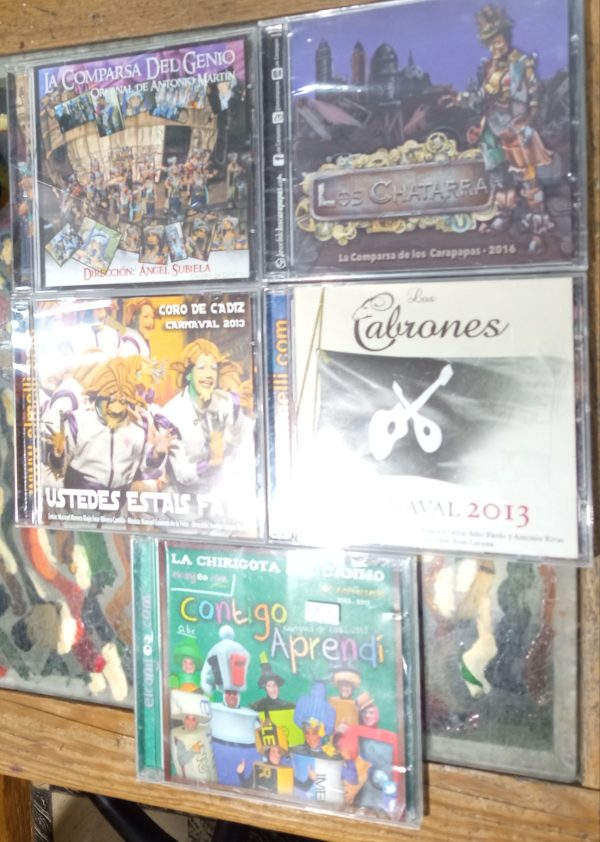 5 CDs Carnavales de Cadiz.