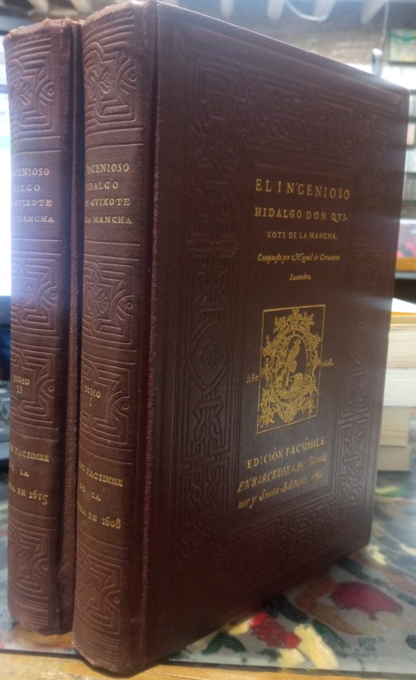 El Ingenioso Hidalgo Don Quixote de la Mancha. 2 vols.