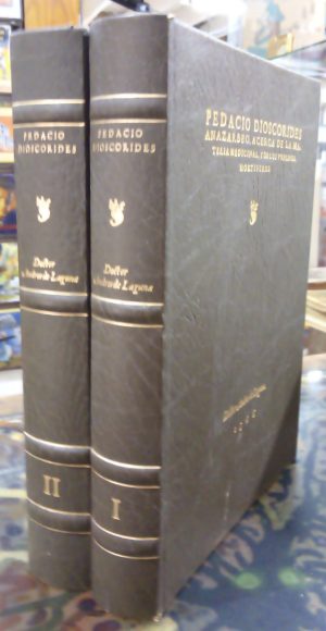 Anazarbeo, acerca de la materia medicinal y de los venenos mortíferos. 2 vols.