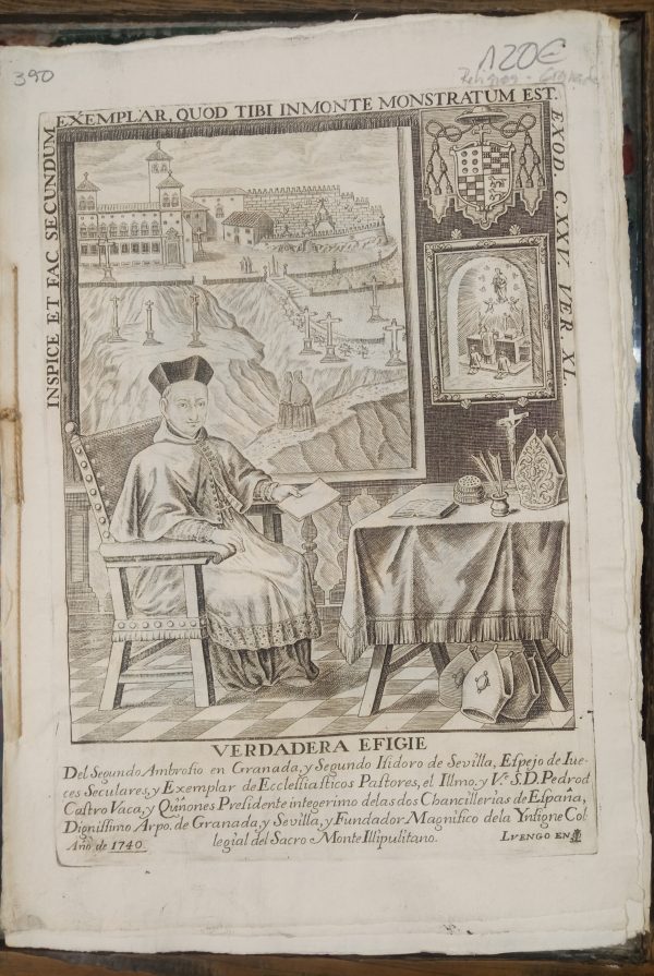 Verdadera Efigie del Illmo. y Ve. S.D. Pedro de Castro Vaca y Quiñones.