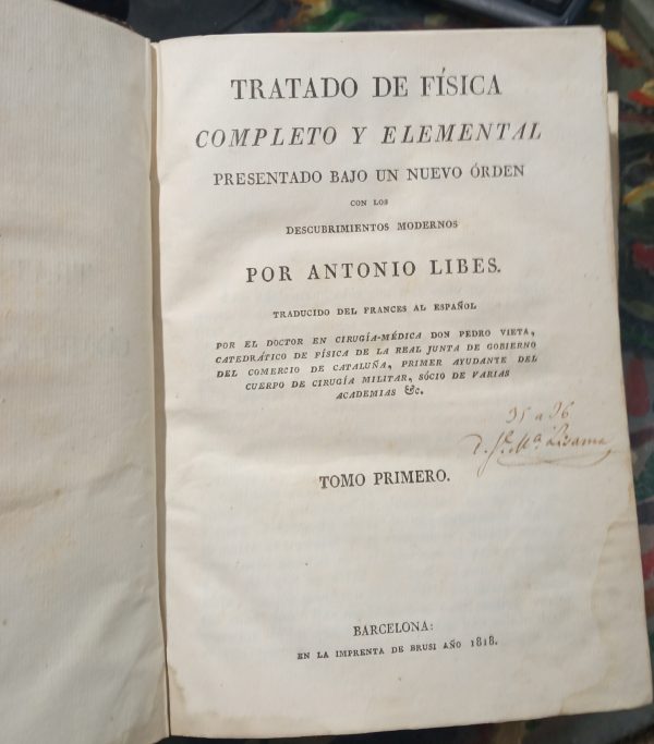 Tratado de física completo y elemental. Tomos II y III. - Imagen 3