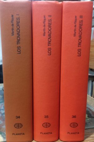 Los trovadores. 3 vols.