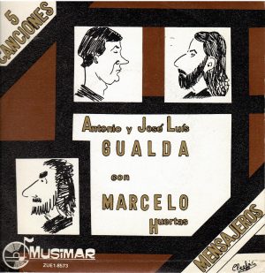 Los Mensajeros. Antonio y José Luis Gualda con Marcelo Huertas.