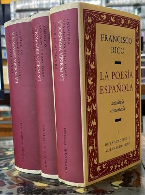 La poesía española. Antología comentada. 3 vols.