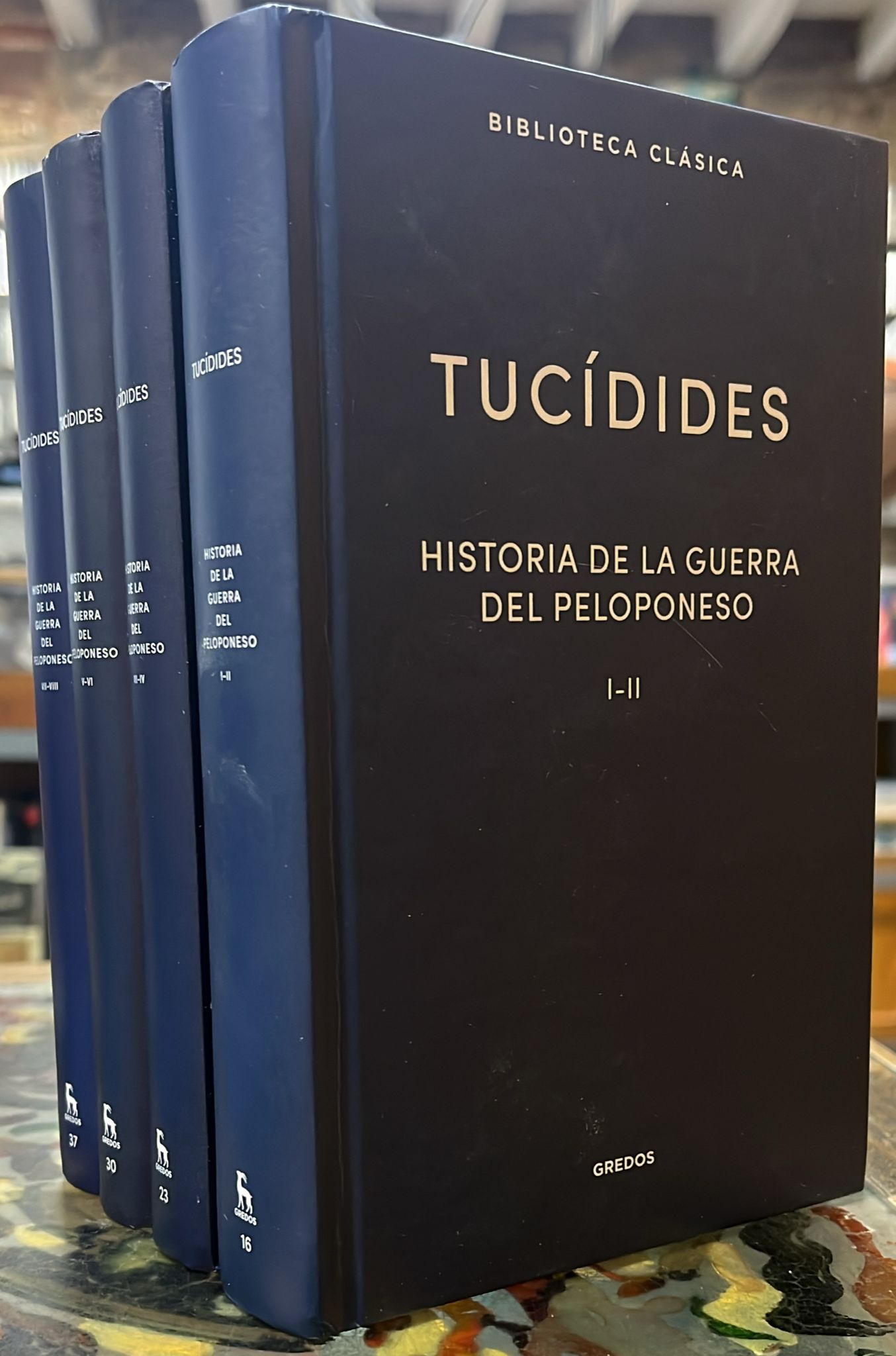 Historia de la Guerra del Peloponeso. 4 vols.